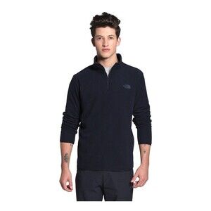 (R3) North Face Men’s Fleece Pullover Sweatshirt Sz XXL,1/4 Zip Long Sleeve Blue